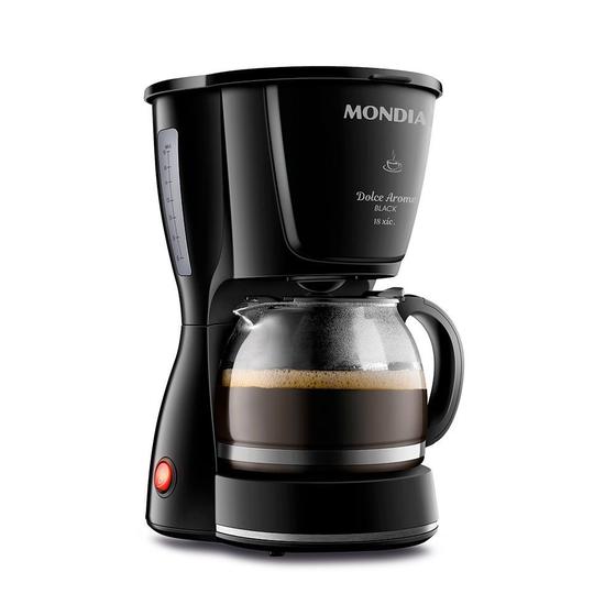 Cafeteira Elétrica Mondial Dolce Arome Inox C-30 18 Xícaras - Preta