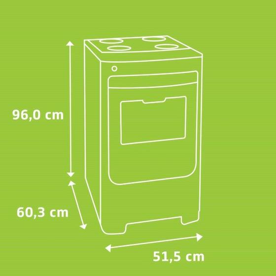 Fogão Consul 4 Bocas CFO4NAB com Mesa de Inox, Acendimento Automático e Design Frente Única Bivolt - Branco