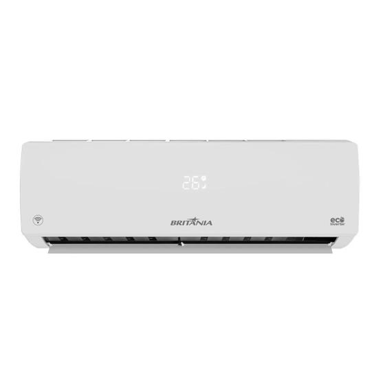 Ar-Condicionado Split Britânia BAC12000IQFM15 Eco Inverter 12.000 BTUs R-32 Quente/Frio 220V   Branco