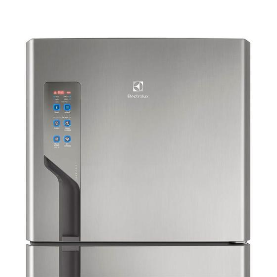 Geladeira Electrolux TF55S Frost Free Inox com Prateleira Reversível Platinum - 431 litros