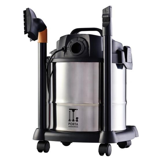 Aspirador de Pó e Água Wap GTW Inox 12 1400W 12L   Inox/Preto