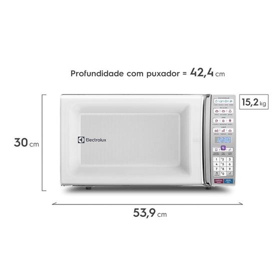 Micro-ondas Electrolux MEO44 com Função Tira Odor Branco - 34L