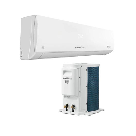 Ar-Condicionado Split Britânia BAC12000IQFM15 Eco Inverter 12.000 BTUs R-32 Quente/Frio 220V   Branco